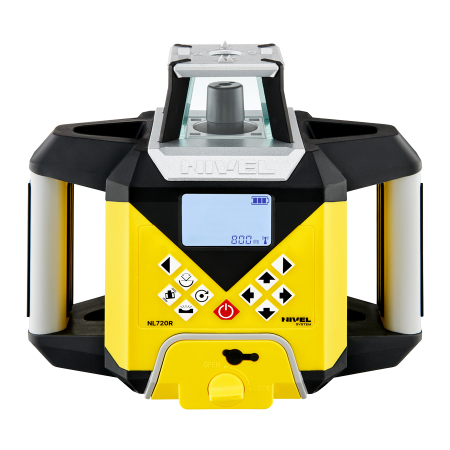 Nivel System NL720R Digital – laser obrotowy czerwony 700 m z autowpasowaniem i cyfrowym czujnikiem RD500R Digital